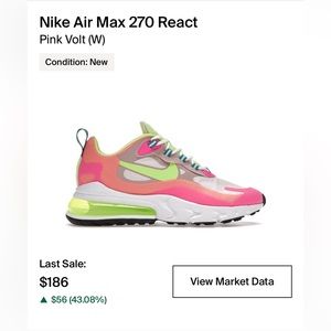 Brand new Nike air ax 270 react with Nike box